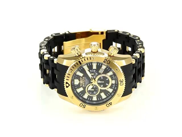 Invicta Sea Spider Swiss Ronda 5040.D Caliber Men s Watch 50mm Gold Black 0140