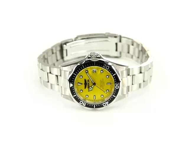 Invicta watch shop yellow face