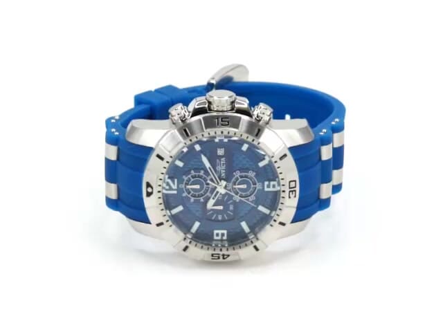 Invicta 50mm Pro Diver Quartz Chrono Glass Fiber Dial Strap Watch 