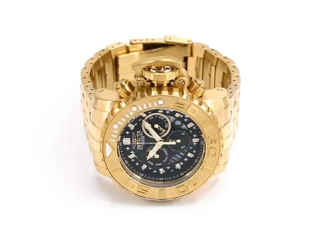 Invicta sea hunter 70mm gold hot sale