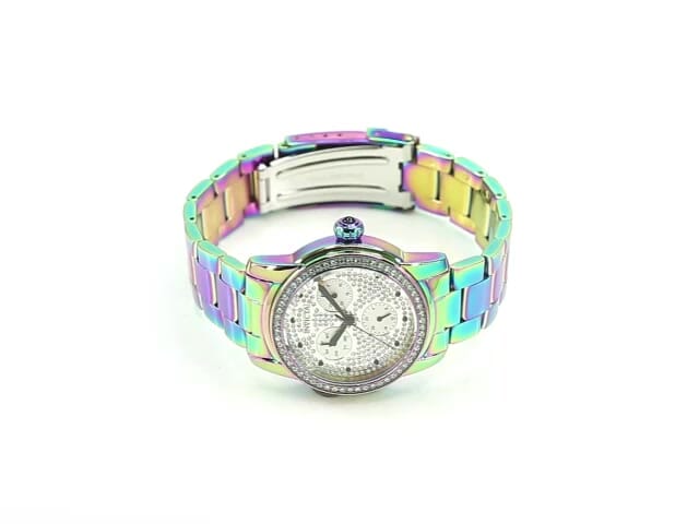 Invicta Angel Unisex Watch w Mother of Pearl Dial 38mm Iridescent 30032