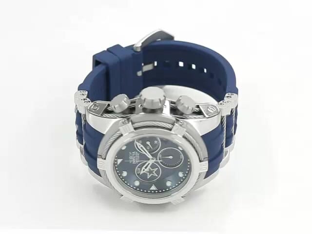 Invicta NFL New England Patriots Men's Watch - 53mm, Steel, Blue, Red (41432)