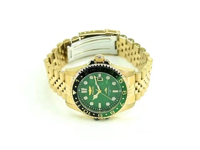 Invicta gold outlet and green watch