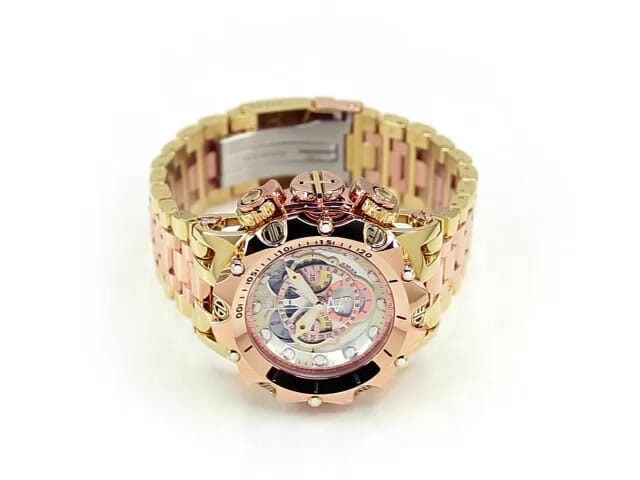 Invicta Reserve Venom Swiss Ronda 5040.F Caliber Men s Watch w Mother of Pearl Dial 51mm Gold Rose Gold 30660