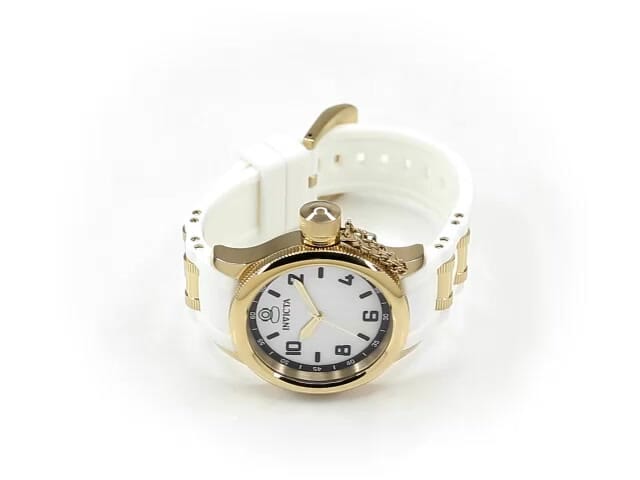  Reloj Invicta 12852 Pro Diver para mujer con esfera dorada y  diseño en dos tonos, detallado con cristales : Invicta: Ropa, Zapatos y  Joyería