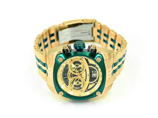 Invicta Reserve Swiss Ronda 8040.N Caliber Men s Watch 48mm Gold Green 32074