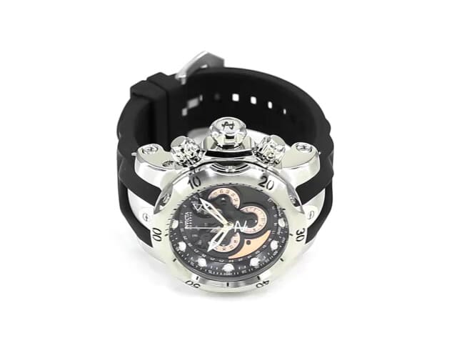 Invicta Reserve Venom Swiss Ronda 5040.F Caliber Men s Watch 53.7mm Steel Black 32096