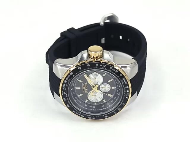 Invicta shop chronograph black