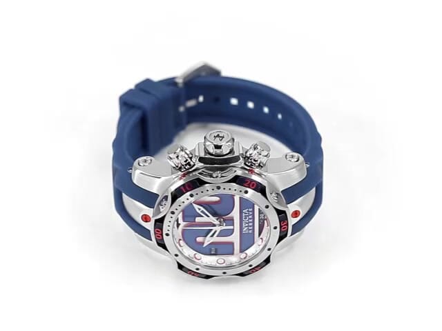 Invicta Women's 33091 'NFL' Patriots Blue Silicone Watch