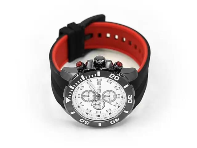 Invicta black clearance and red watch