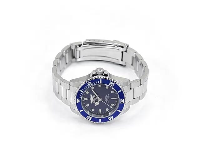 Invicta 9204ob gent's pro diver 2024 steel bracelet blue dial watch