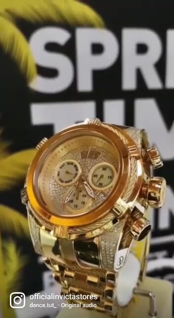 Invicta Reserve Bolt Zeus 1.81 Carat Diamond Swiss Ronda Z60 Caliber Men s Watch w Mother of Pearl Dial 53mm Gold 39382