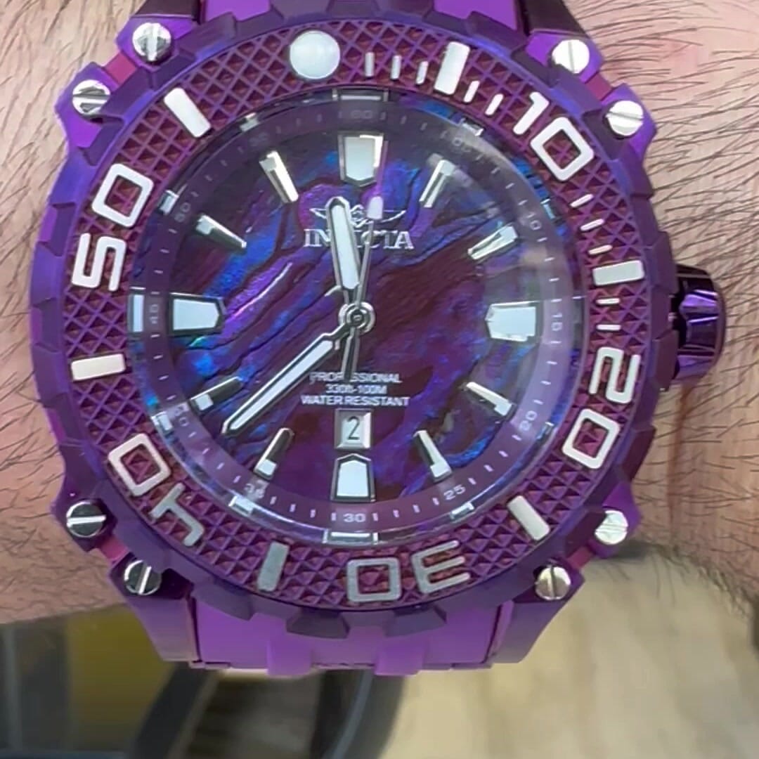 Invicta purple men's discount watch