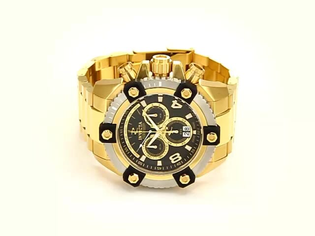 Invicta Reserve Arsenal Swiss Ronda 8040.N Caliber Men s Watch w Mother of Pearl Dial 56mm Gold 80188